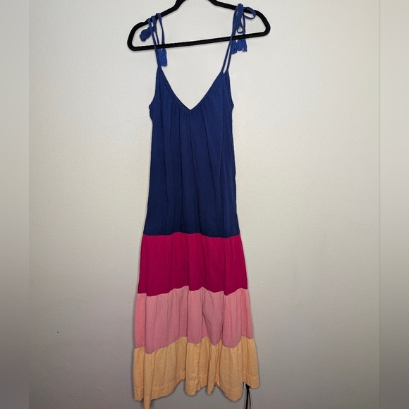 Old Navy Blue and Pink Tiered Sundress - Picture 5 of 5